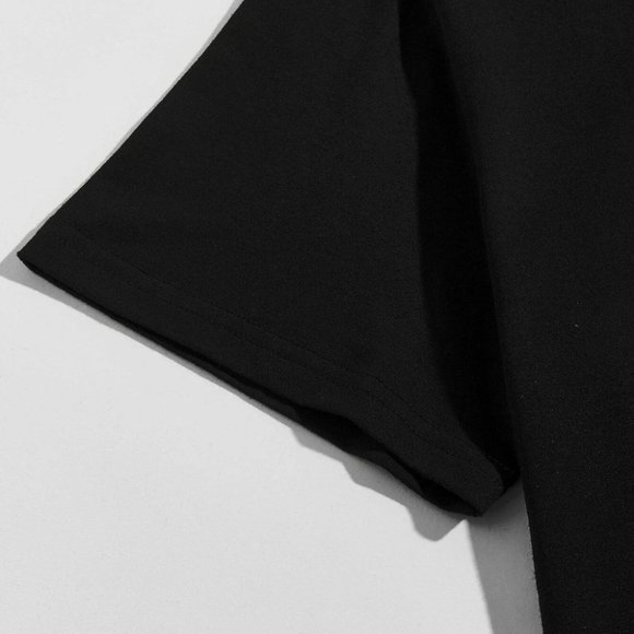 Black Casual Men's 80's Graphic Tee - Picture 3 of 4